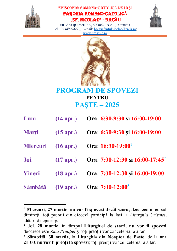 Program Inchis Paste Program de spovezi Paste – 2025