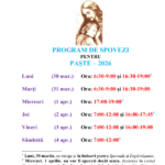 Program de spovezi – Paste 2026